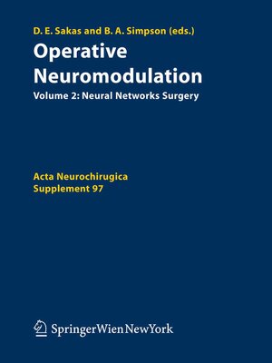 cover image of Operative Neuromodulation